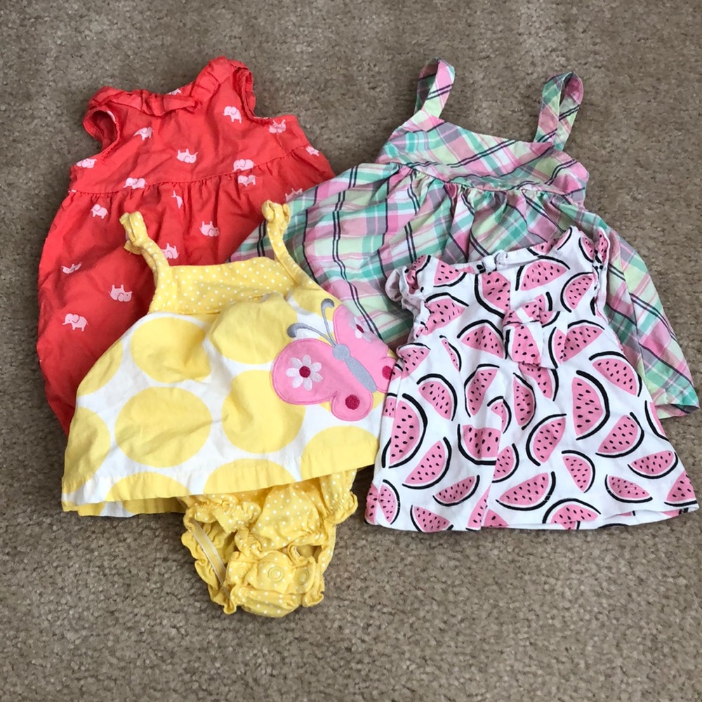 Carter’s baby girl summer bundle dress romper